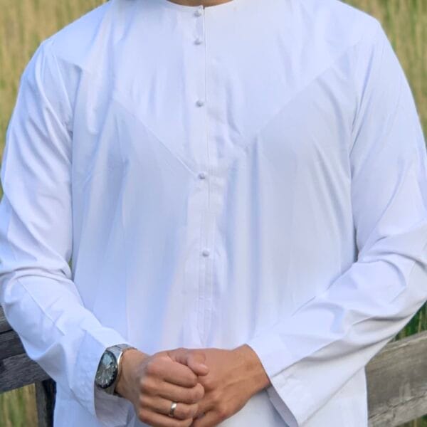Qamis Qasim - Blanc – Image 2