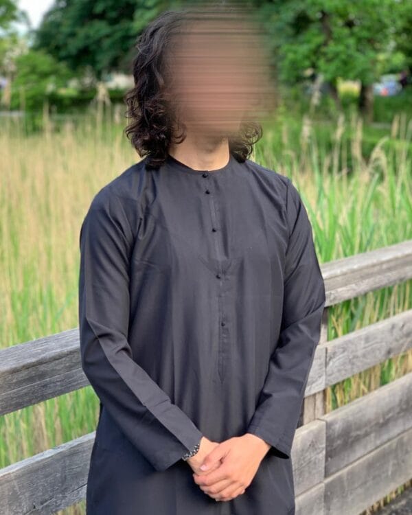Qamis Qasim - Noir